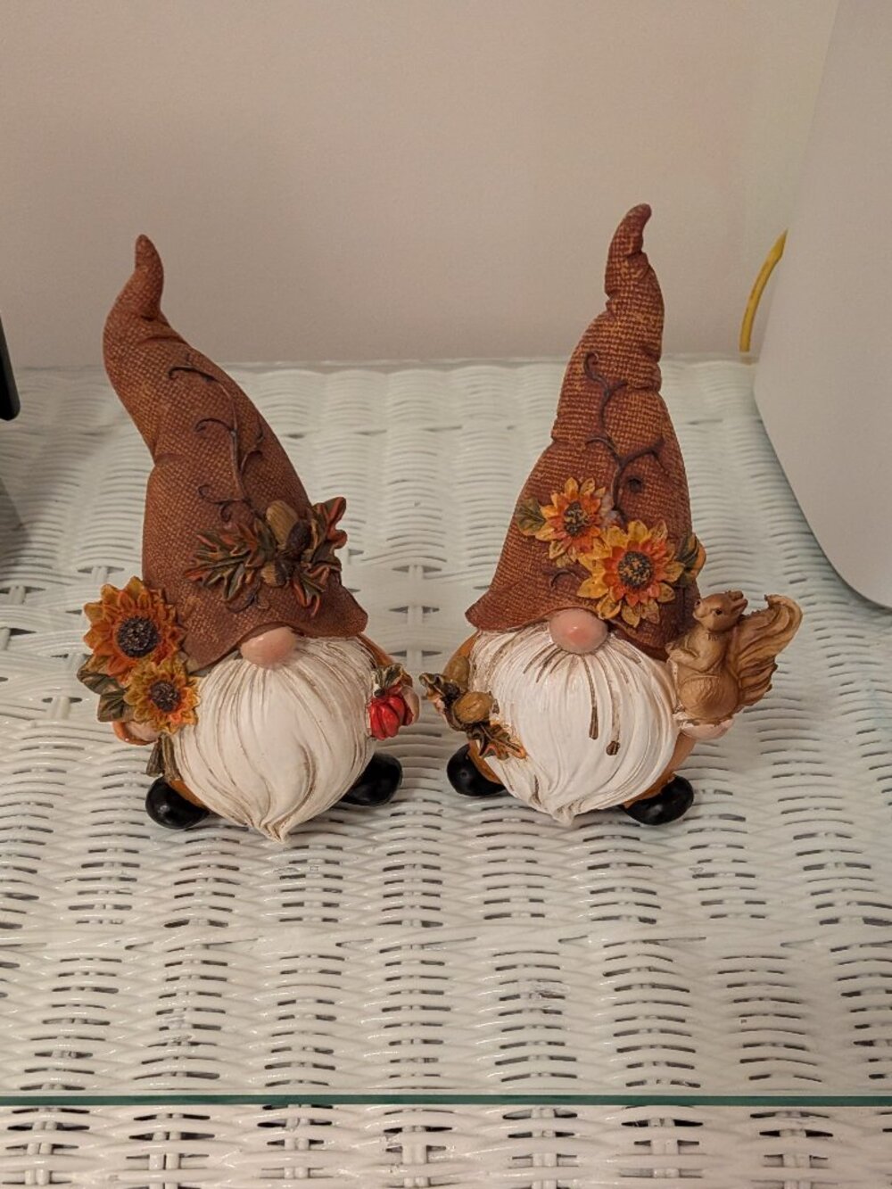 Fall Gnome Duo Resin Figurines